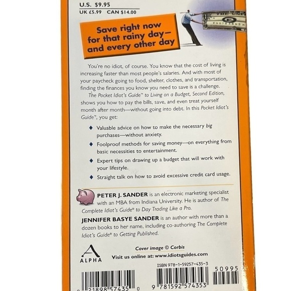 Living on a Budget by pocket idiot’s guide soft cover money saving tips - Picture 4 of 11